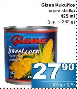 Jip Giana kukuřice super sladká nabídka