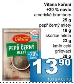 Jip Vitana pepř černý mletý nabídka