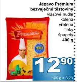Jip Japavo Premium bezvaječné těstoviny nabídka