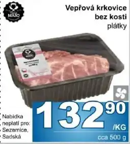 Jip Přírodní Maso Vepřová krkovic bez kosti plátky nabídka