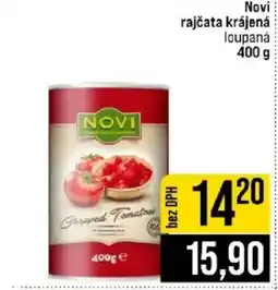 Jip Novi rajčata krájená loupaná nabídka