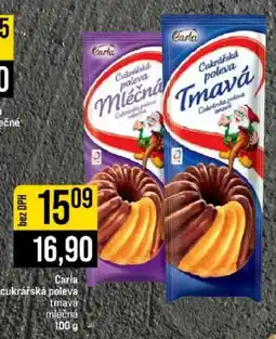 Jip Carla cukrářská poleva tmavá mlecna nabídka