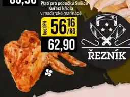 Jip Řezník kuřecí křídla v maďarské marinádě nabídka