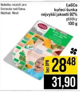 Jip Le&Co kuřecí šunka nejvyšší jakostí 92% nabídka