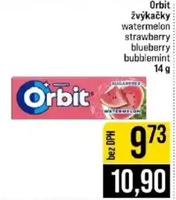 Jip Orbit žvýkačky watermelon strawberry blueberry bubblemint nabídka