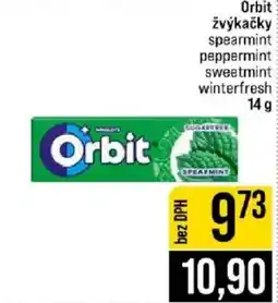 Jip Orbit žvýkačky spearmint nabídka