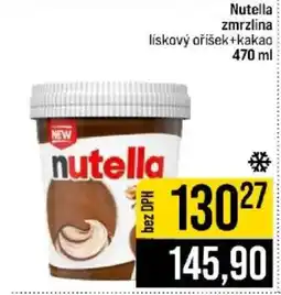 Jip Nutella zmrzlina nabídka