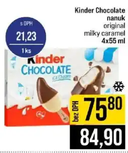 Jip Kinder chocolate nanuk original milky caramel nabídka