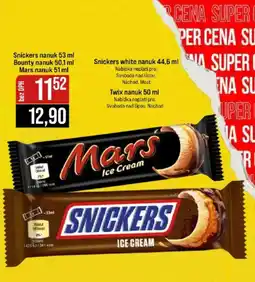 Jip Mars ice cream nabídka