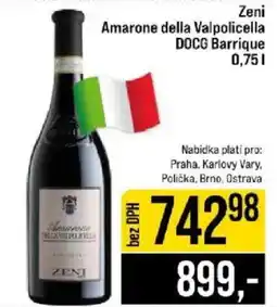 Jip Zeni Amarone della Valpolicella DOCG Barrique nabídka