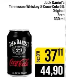 Jip Jack Daniel's Tennessee Whiskey & Coca-Cola Zero nabídka