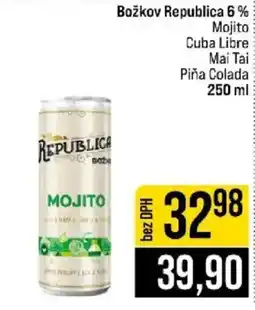 Jip Božkov Republica Mojito nabídka