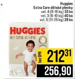 Jip Huggies extra care dětské plenky nabídka