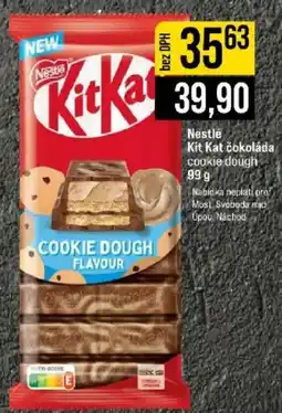 Jip Nestlé Kit Kat čokoláda cookie dough nabídka