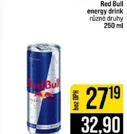 Jip Red Bull energy drink nabídka