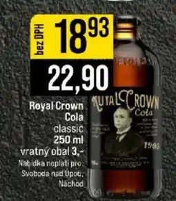 Jip Royal Crown Cola classic nabídka