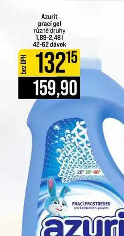 Jip Azurit prací gel různé druhy 1,89-2,48l 42-62 dávek nabídka