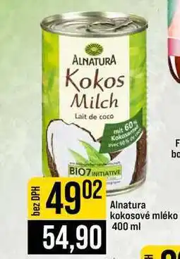 Jip Alnatura kokosové mléko nabídka