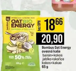 Jip Bombus Oat Energy ovesná kaše banán+kokos jablko+skořice kokos+kakao 65 g nabídka