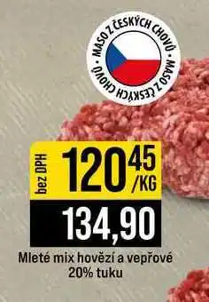 Jip Mleté mix hovězí a vepřové 20% tuku nabídka