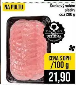 Jip Šunkový salám plátky cca 200 g 100g nabídka