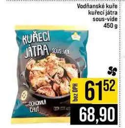 Jip Vodňanské kuře kuřecí játra sous-vide nabídka