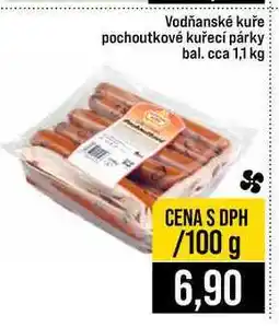 Jip Vodňanské kuře pochoutkové kuřecí párky bal. cca 1,1 kg 100g nabídka