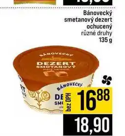 Jip Bánovecký smetanový dezert ochucený různé druhy nabídka