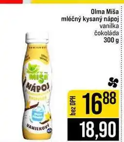 Jip Olma Míša mléčný kysaný nápoj vanilka čokoláda nabídka