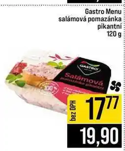 Jip Gastro Menu salámová pomazánka pikantní nabídka