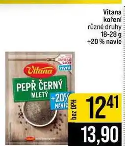 Jip Vitana koření různé druhy 18-28 g +20% navíc nabídka