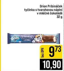 Jip Orion Pribináček tyčinka s tvarohovou náplní v mléčné čokoládě nabídka