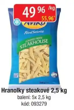 Qanto Aviko hranolky steakové nabídka
