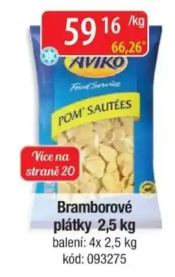 Qanto Aviko bramborové plátky nabídka