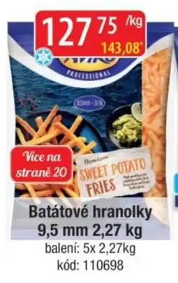 Qanto Viking batátové hranolky nabídka