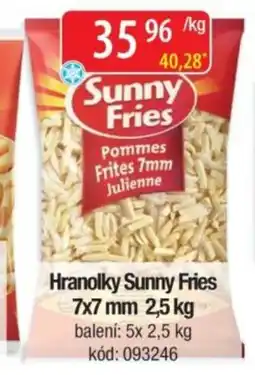 Qanto Sunny Fries Hranolky nabídka
