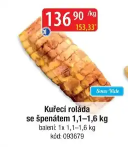 Qanto Kuřecí roláda se špenátem nabídka