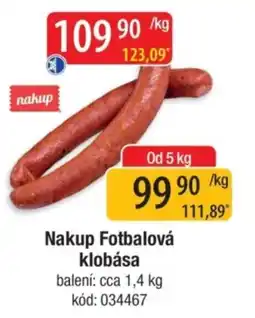 Qanto Nakup Fotbalová klobása nabídka
