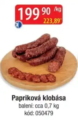 Qanto Papriková klobása nabídka