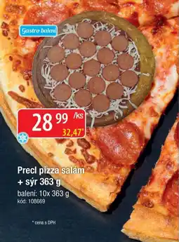 Qanto Precl pizza salám nabídka