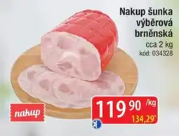 Qanto Nakup šunka výběrová brněnská nabídka