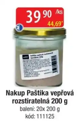 Qanto Paštika vepřová rozstiratelná nabídka