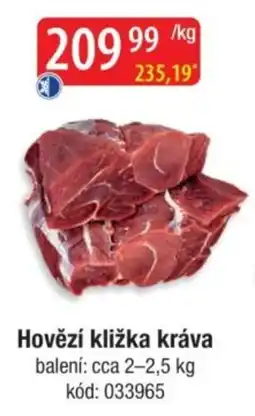 Qanto Hovězí kližka kráva nabídka