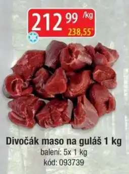 Qanto Divočák maso na guláš nabídka