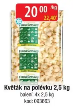 Qanto FoodService květák na polévku nabídka