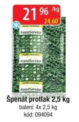 Qanto Agro Jesenice špenát protlak nabídka