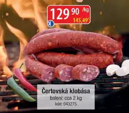 Qanto Čertovská klobása nabídka