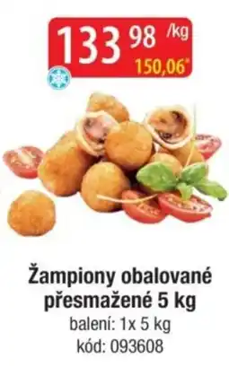 Qanto Žampiony obalované přesmažené nabídka
