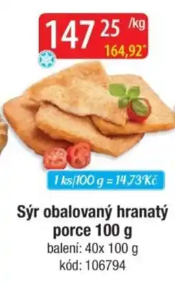 Qanto Sýr obalovaný hranatý porce 100 g nabídka