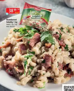 Qanto Vinica bramborové halušky nabídka